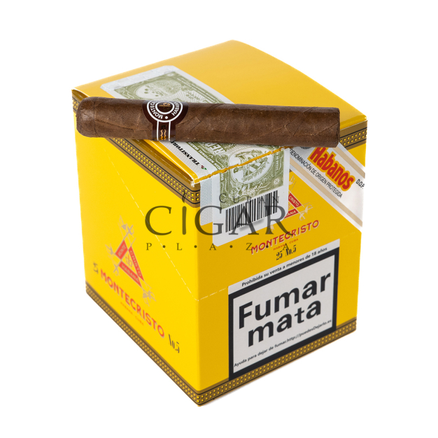 Plaza Cigar on top Montecristo No. 5 (5x5)
