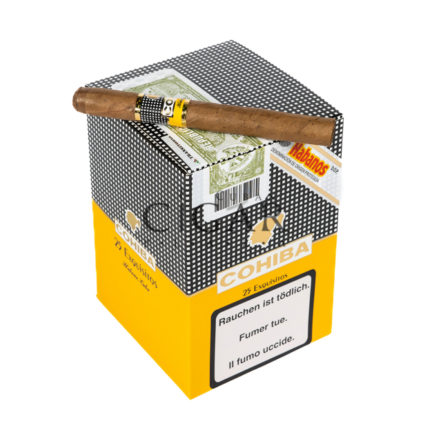 Plaza Cigar on top Cohiba Exquisitos (5x5)
